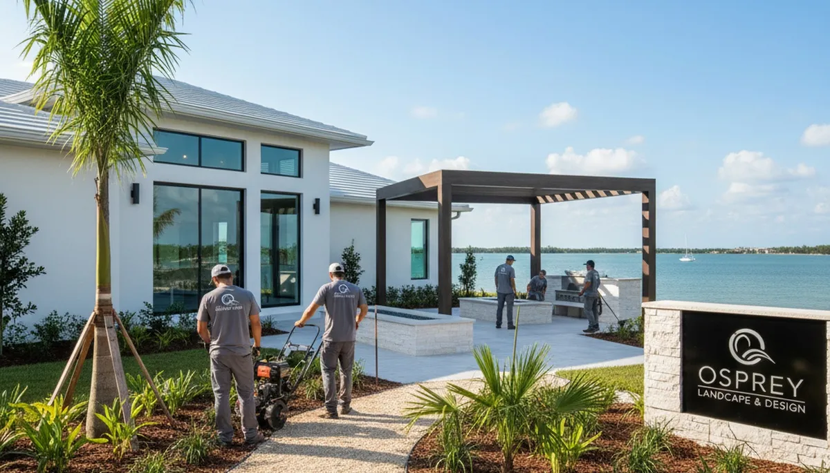Bradenton, FL landscaping service enhancing residential outdoor spaces with professional lawn care