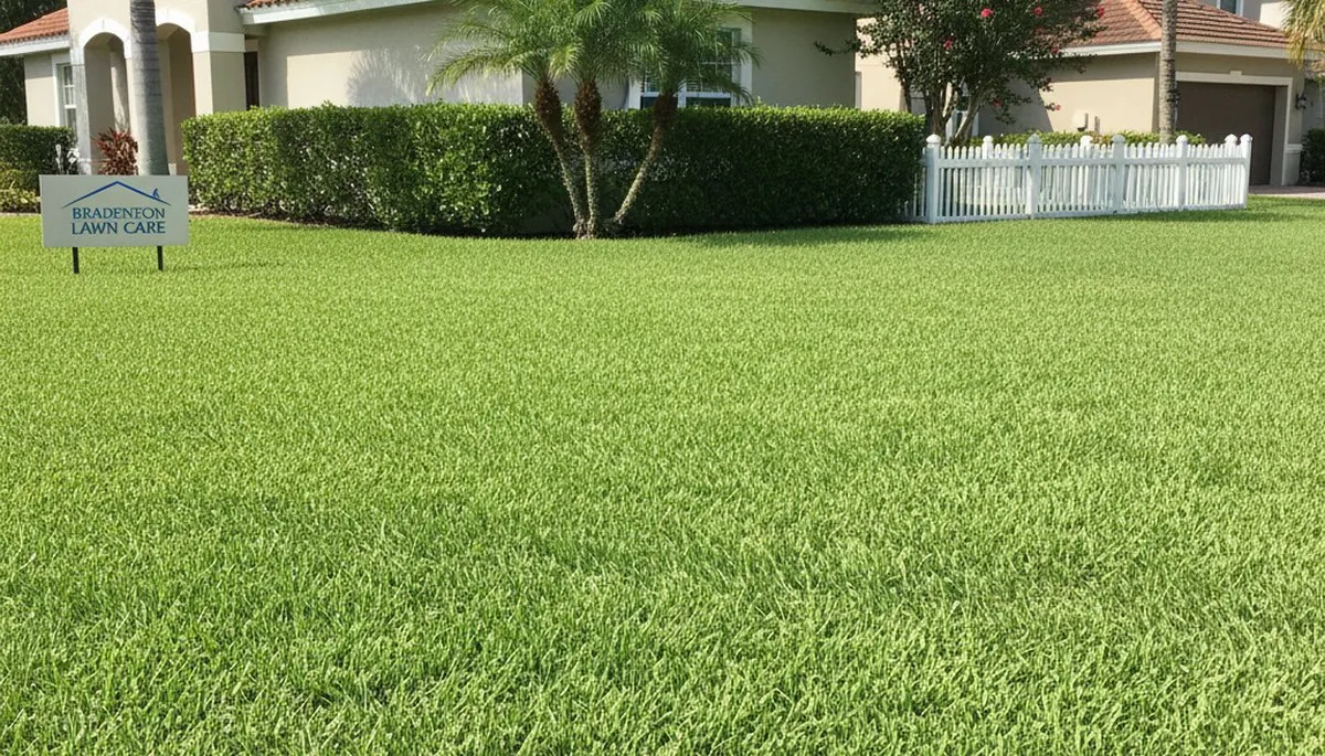Lush green lawn professionally maintained by Chop Chop Landscaping in Bradenton, FL
